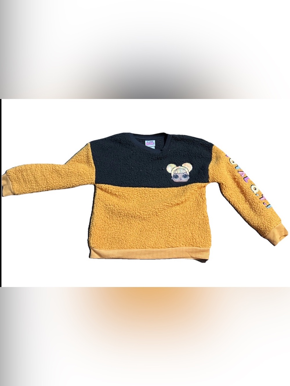 L.O.L. Surprise! Fuzzy Sweater girl medium size,‎ LOL Pullover Knit, Long Sleeve